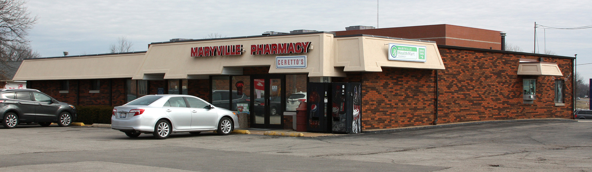 Maryville Pharmacy is Located at 2700 N. Center in Maryville, Illinois